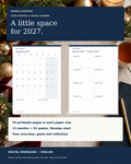 Simple 2027 Printable Planner – Monthly & Weekly, Monday Start — Semra's Universe