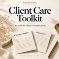Semra's Universe — Client Care Toolkit — Semra's Universe — English cover