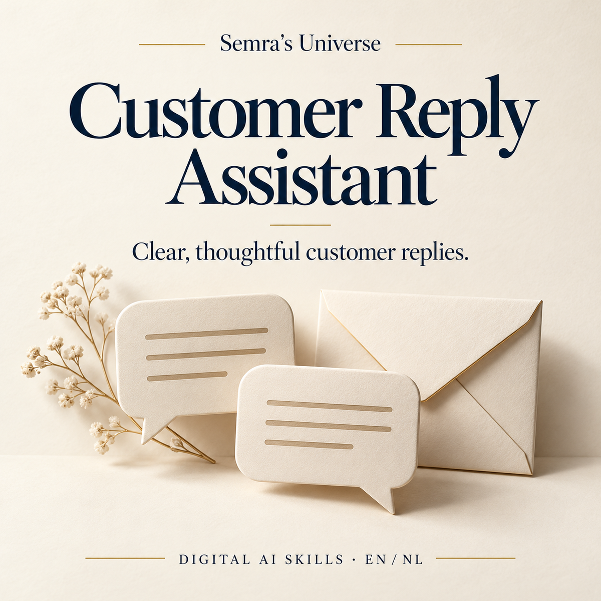 Customer Reply Assistant — Semra's Universe — English cover