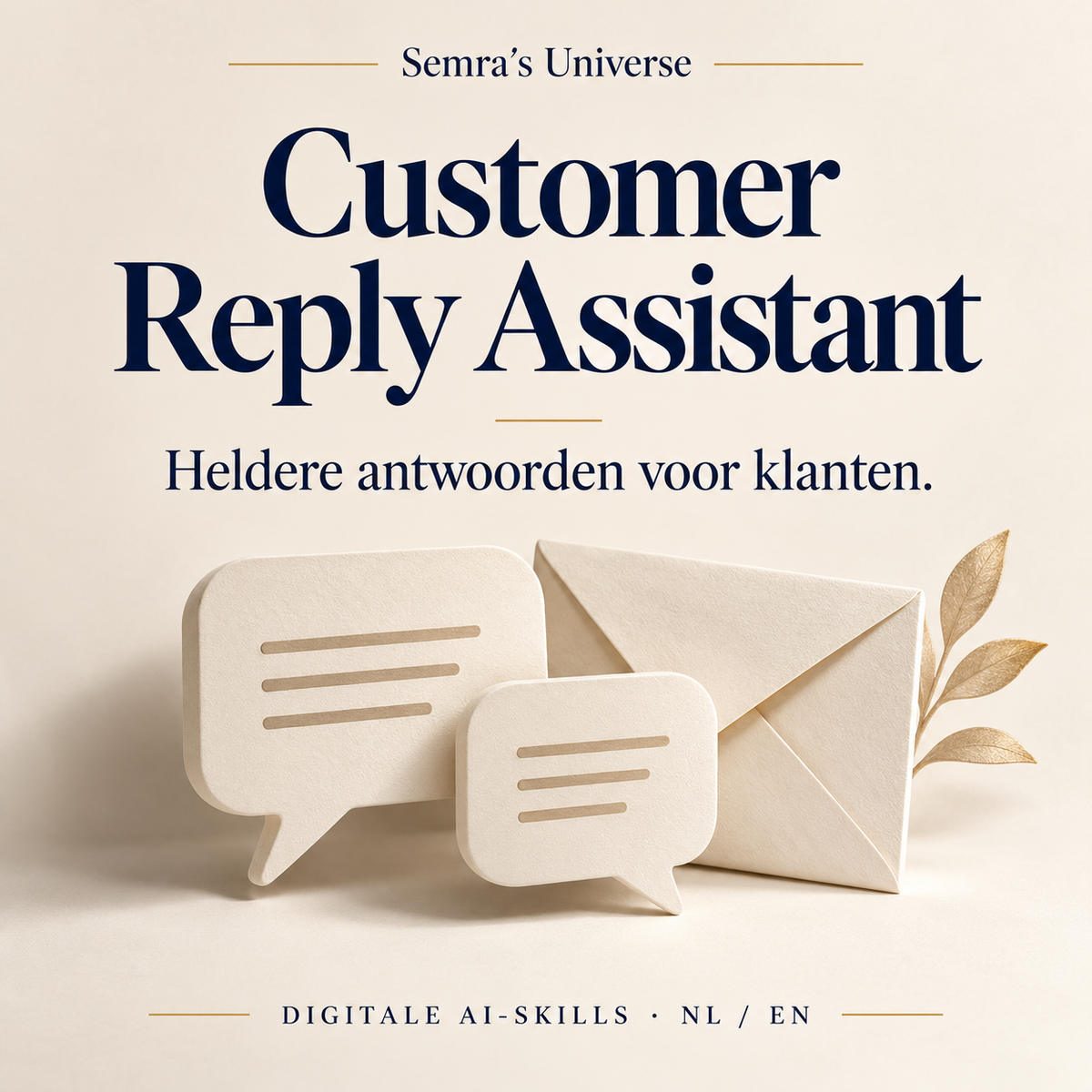 Customer Reply Assistant — Semra's Universe — Nederlands