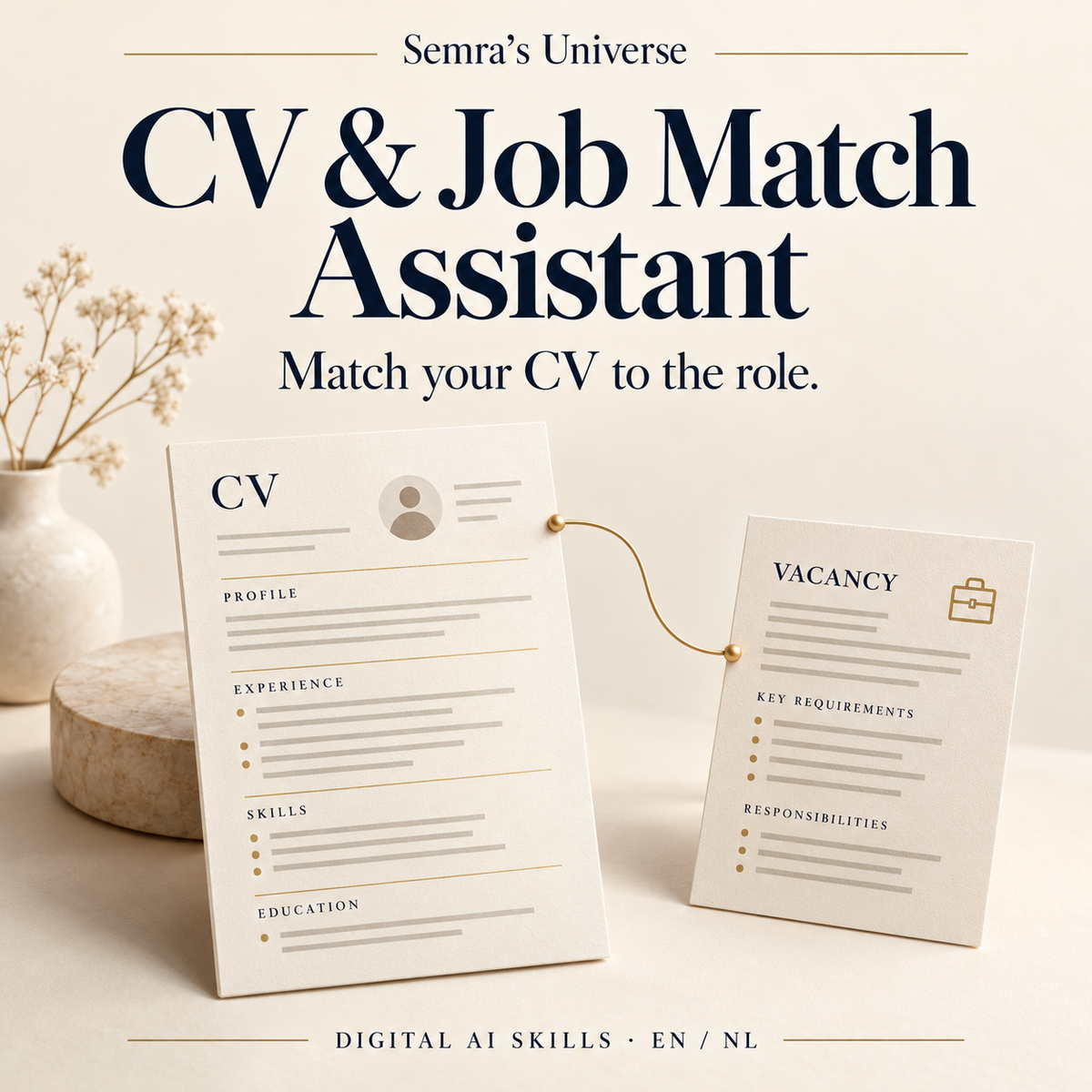 Semra's Universe — CV & Job Match Assistant — English cover