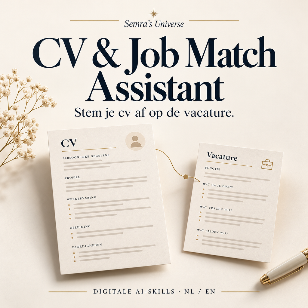 Semra's Universe — CV & Job Match Assistant — Nederlands
