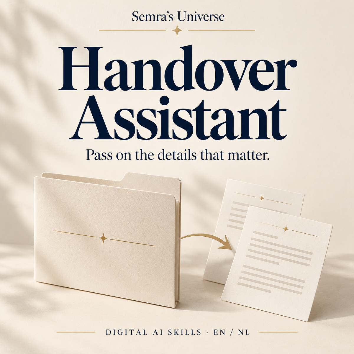 Handover Assistant — Semra's Universe — English cover