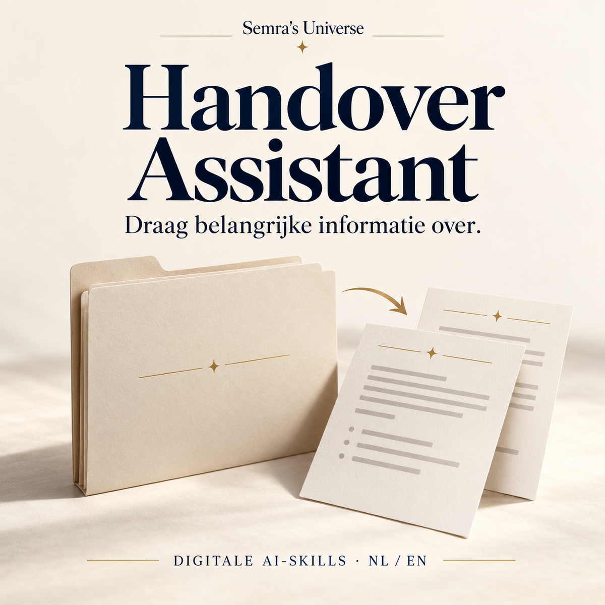 Handover Assistant — Semra's Universe — Nederlands