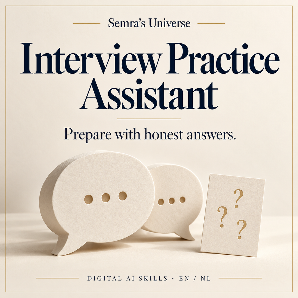 Interview Practice Assistant — Semra's Universe — English cover