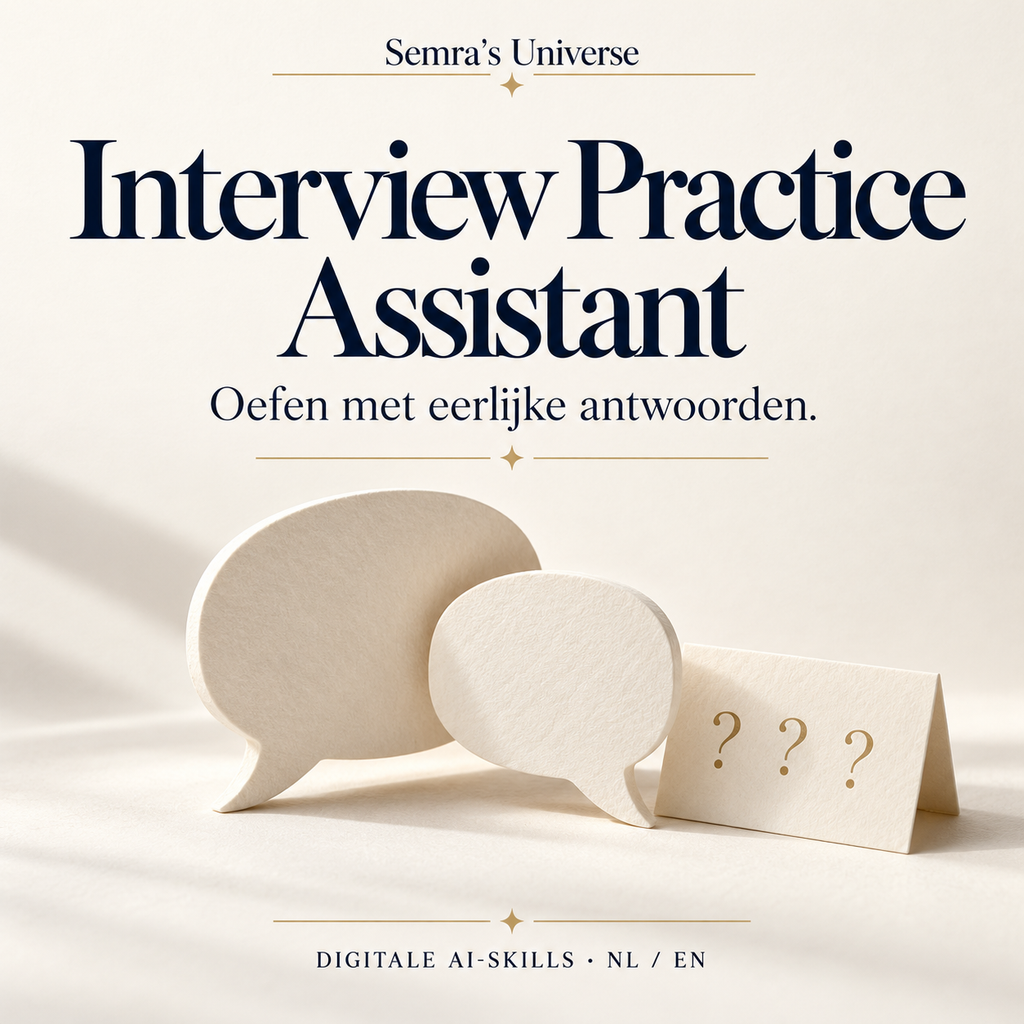 Interview Practice Assistant — Semra's Universe — Nederlands