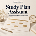 Study Plan Assistant — Semra's Universe — English cover